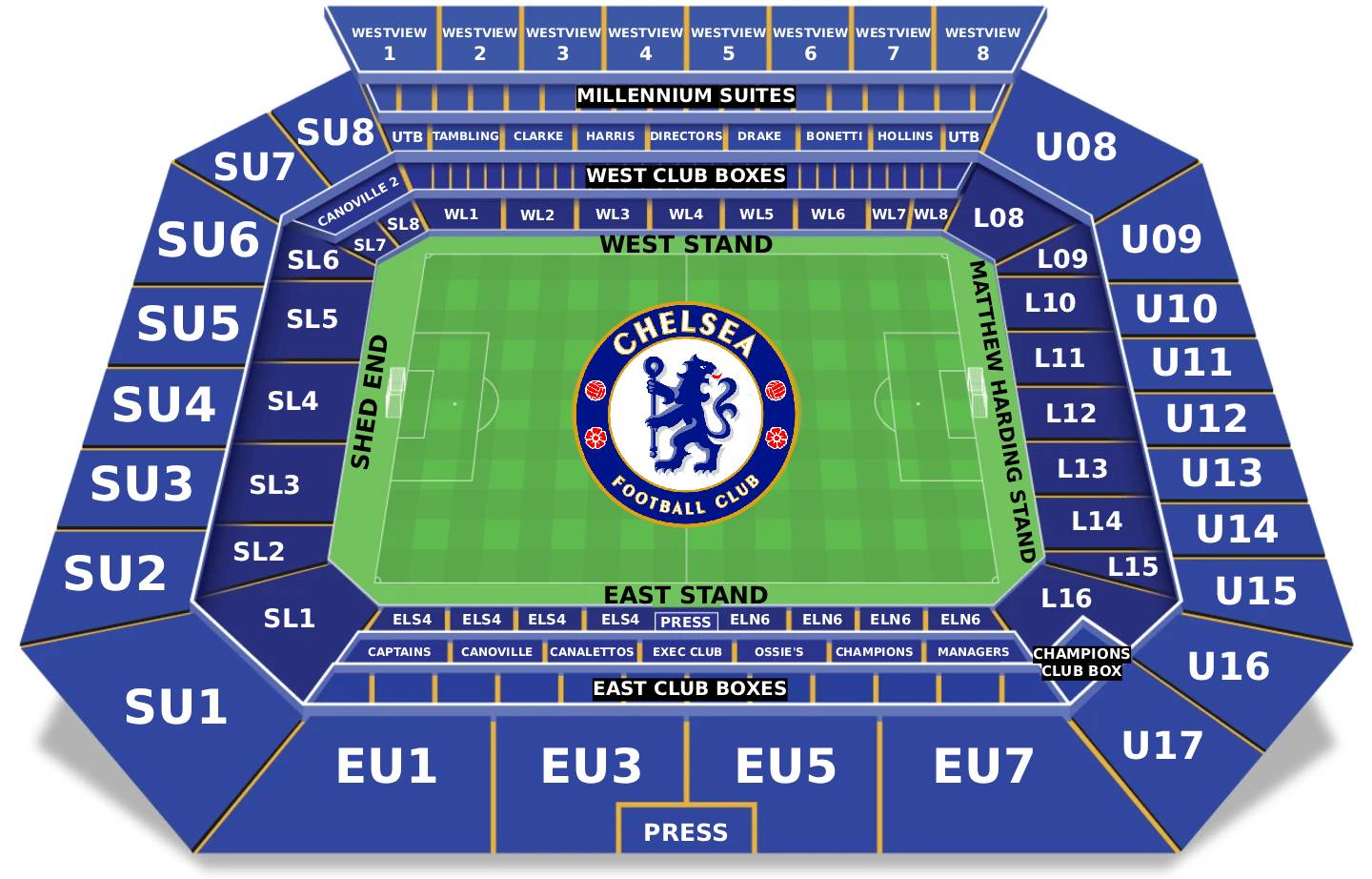 stamford bridge seating plan