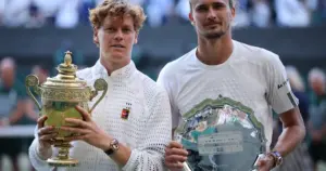 ‘This one means a lot’: Sinner savours Wimbledon win after French Open disappointment