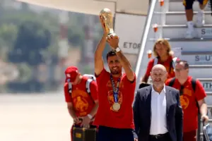 Spain v Argentina LIVE: World Cup champions arrive home to parade trophy as losers left in disgrace
