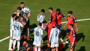 Argentina players face bans as Fifa opens investigation into World Cup final brawls