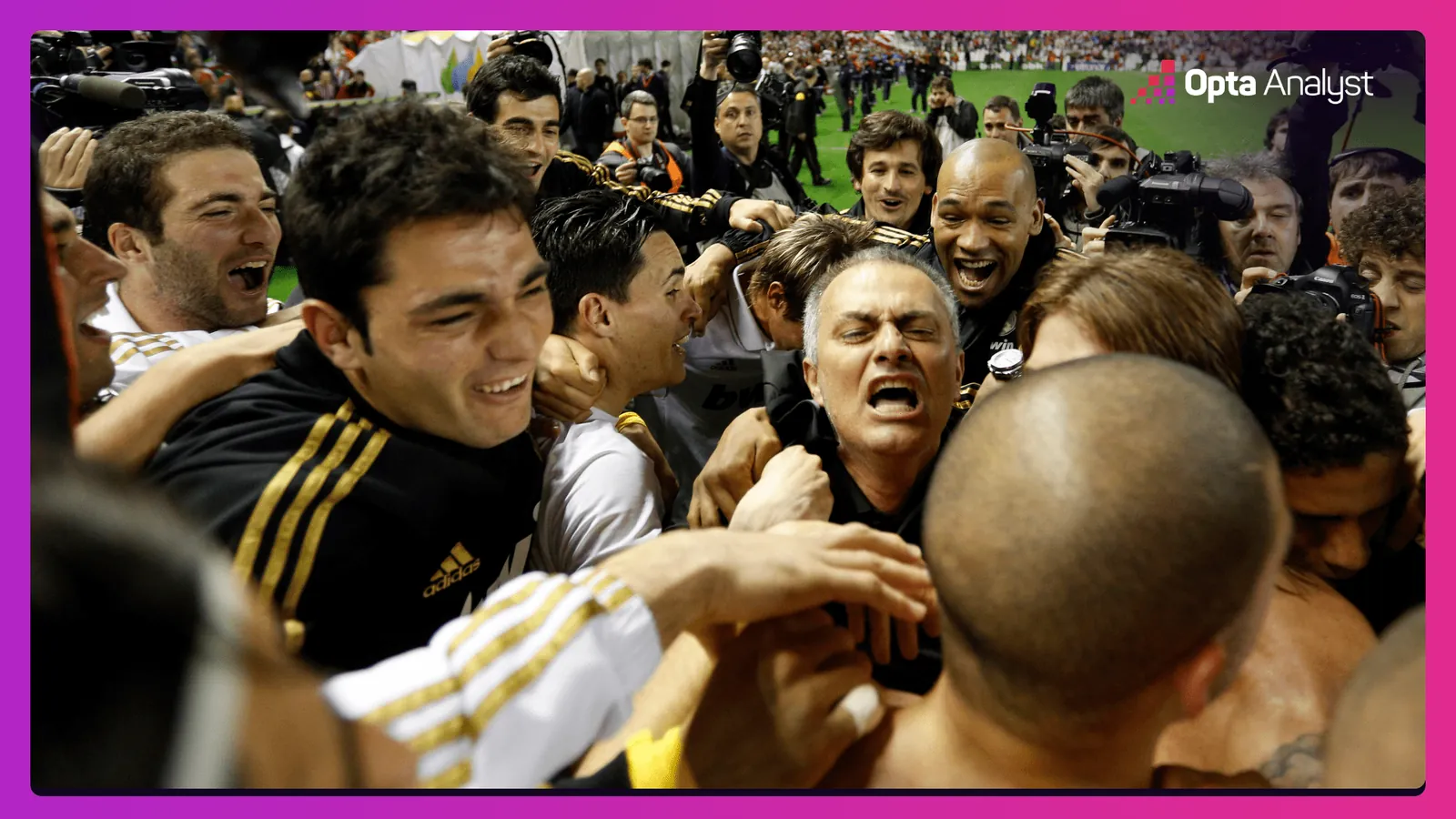Jose Mourinho La Liga celebration 2012